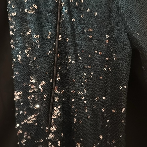 MAJE Black and Blue Sequin Blazer size 36 - Picture 4 of 5